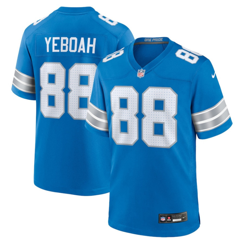 Kenny Yeboah Jersey Blue Detroit Lions
