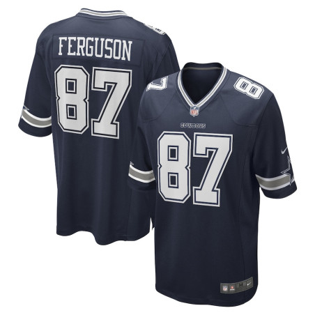 Jake Ferguson Jersey Navy Dallas Cowboys