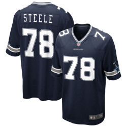 Terence Steele Jersey Navy Dallas Cowboys