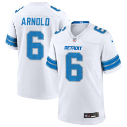 Terrion Arnold Jersey White Detroit Lions