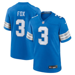 Jack Fox Jersey Blue Detroit Lions
