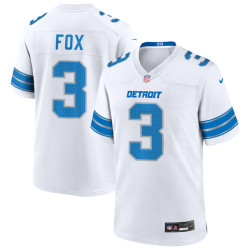 Jack Fox Jersey White Detroit Lions