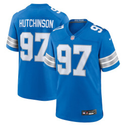 Aidan Hutchinson Jersey Blue Detroit Lions