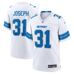 Kerby Joseph Jersey White Detroit Lions