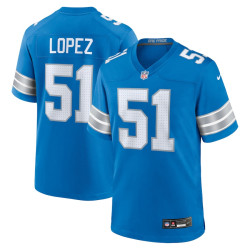 Roy Lopez Jersey Blue Detroit Lions