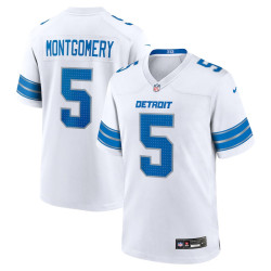 David Montgomery Jersey White Detroit Lions
