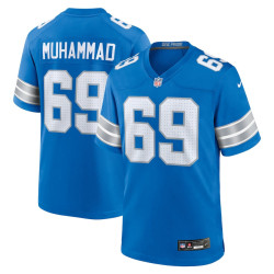 Al-Quadin Muhammad Jersey Blue Detroit Lions