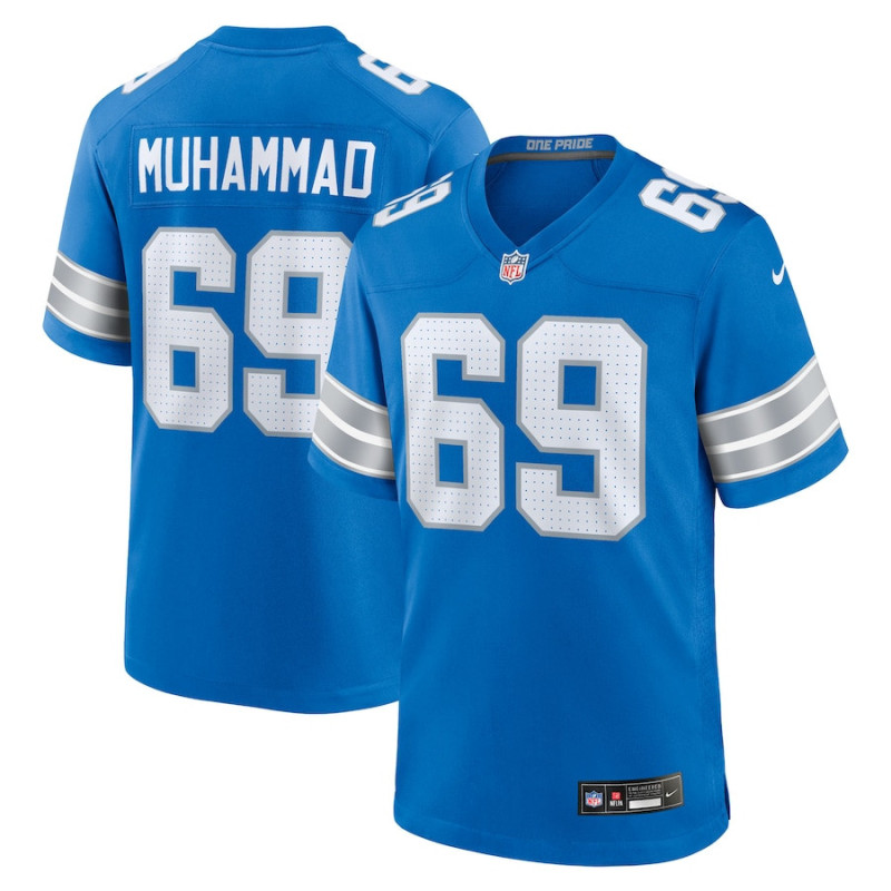 Al-Quadin Muhammad Jersey Blue Detroit Lions Al-Quadin Muhammad Jersey Blue Detroit Lions