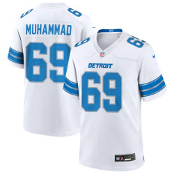 Al-Quadin Muhammad Jersey White Detroit Lions