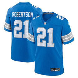 Amik Robertson Jersey Blue Detroit Lions