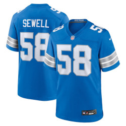 Penei Sewell Jersey Blue Detroit Lions