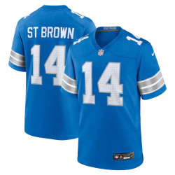 Amon-Ra St. Brown Jersey Blue Detroit Lions